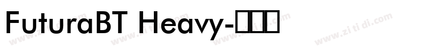 FuturaBT Heavy字体转换
